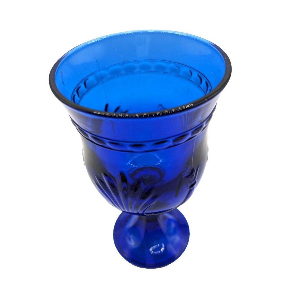 Alexandra Blue Cobalt by Toscany Water Goblet Vintage - Picture 3 of 10